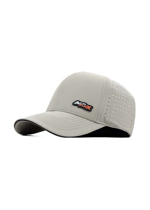Light Grey ActiFlex Polyester Ventilated Sports Cap