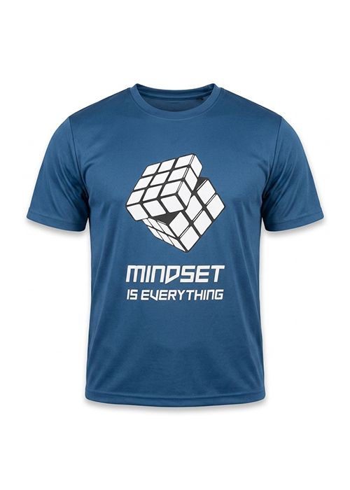 Men’s Blue Graphic Print Cotton Casual Jersey