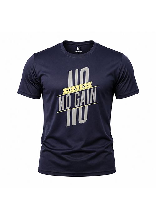 Men’s Navy Graphic Print Sports Casual Jersey