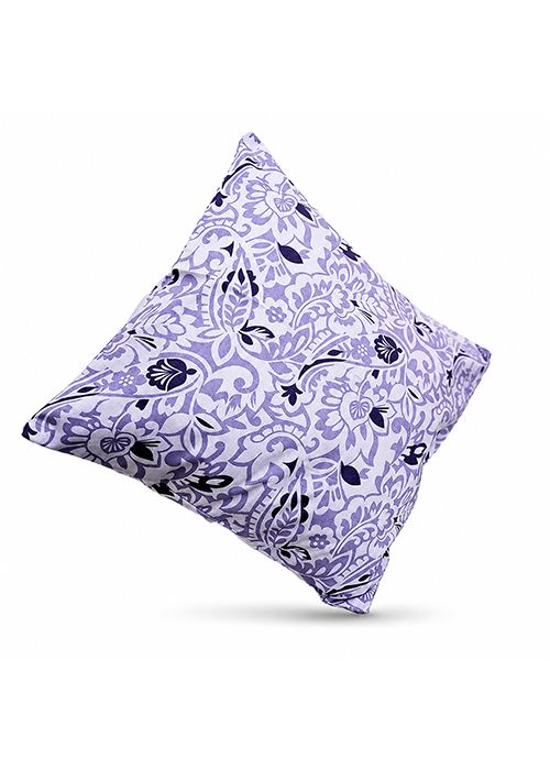 Mauve Floral Print Cushion Cover