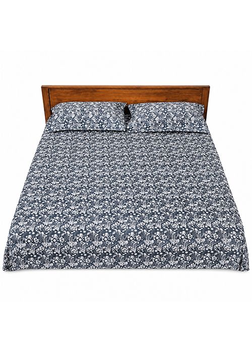 Midnight Floral Cotton Bedsheet Set