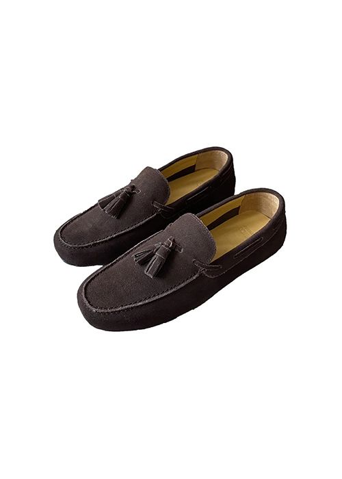 Brown Leather Tassel Moccasins