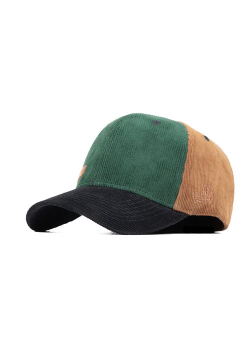 Multicolor Corduroy Cotton Colorblock Casual Cap