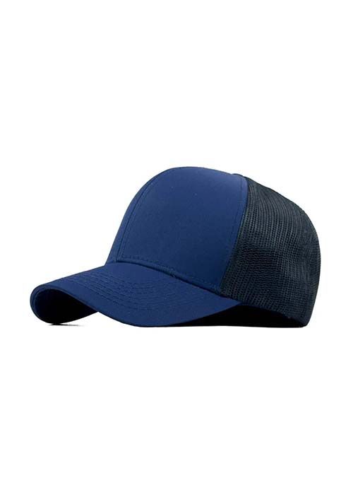 Navy Blue Mesh Cotton Breathable Casual Cap