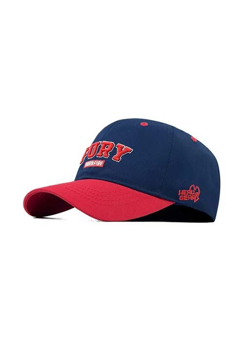 Navy Blue Twill Fury Embroidered Baseball Cap