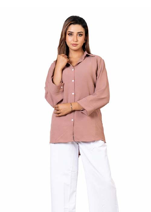 Women’s Cotton Hip Length Casual Shirt