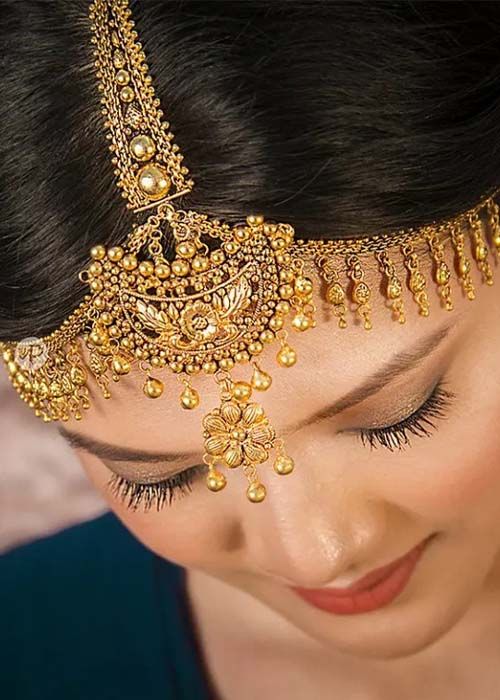 Royal Golden Bridal Tiara Headpiece
