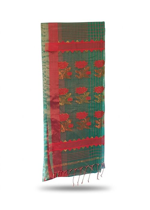 Green Tissue Silk Saree