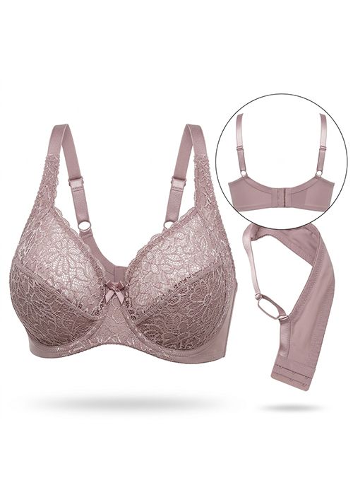 Plus Size Lace Full Coverage Support Bra