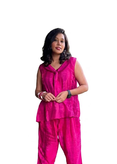 Pink Tie-Dye Cotton Co-ord Set