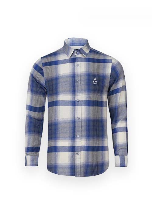 Men’s Cotton Blue Check Full Sleeve Formal Shirt