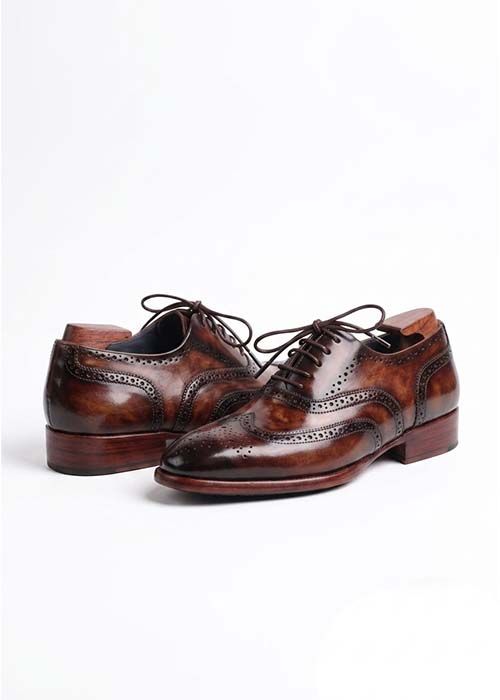 Men’s Brown Leather Brogue Oxford Shoes