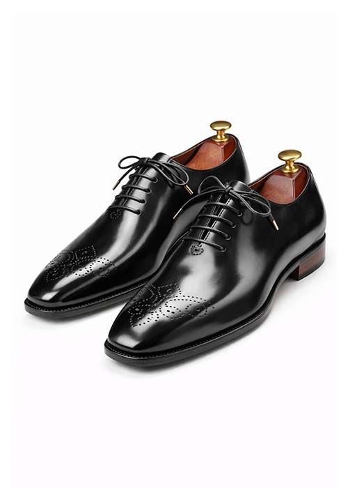 Men’s Black Leather Oxford Brogue Formal Shoes