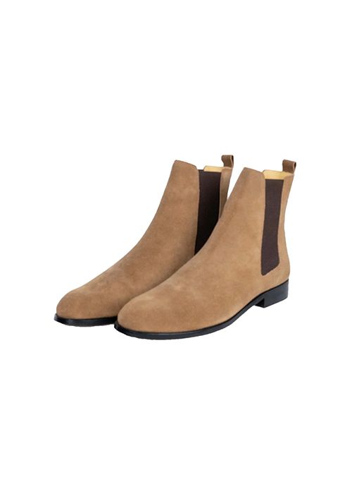 Suede Leather Chelsea Boots – Classic Elastic Ankle Style
