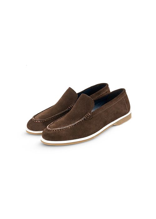 Suede Summer Loafer – Dual Rubber Sole Slip