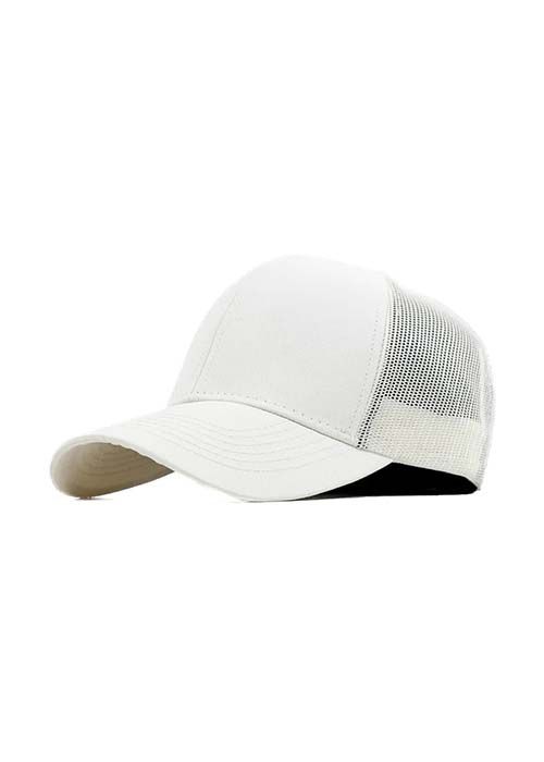 White Mesh Cotton Breathable Casual Cap