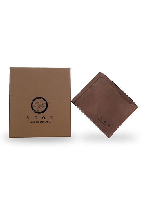 SEOR Crazy Horse Genuine Leather Medium Bifold Wallet