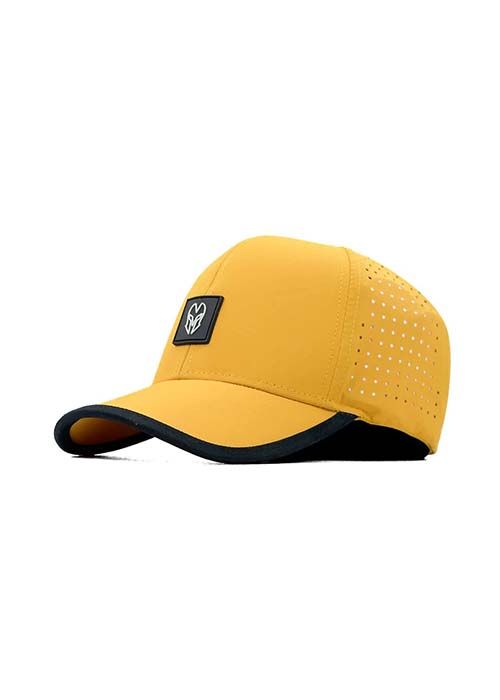 Yellow Breathable Cotton Sports Cap